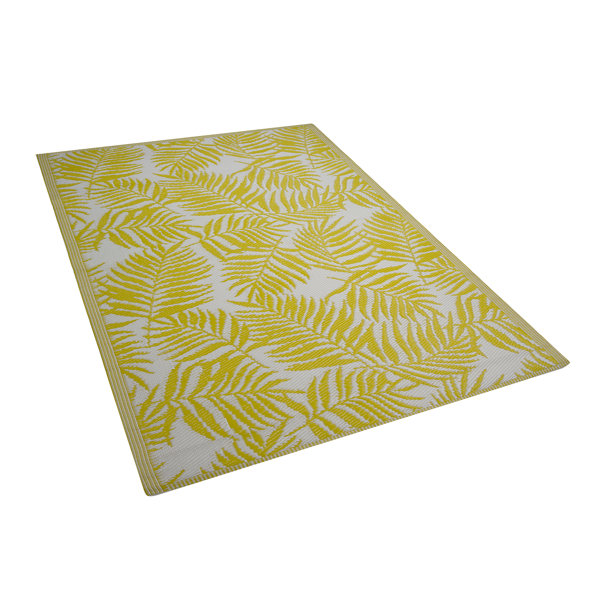 Bay Isle Home Eastwood Yellow Outdoor Rug Wayfair.co.uk